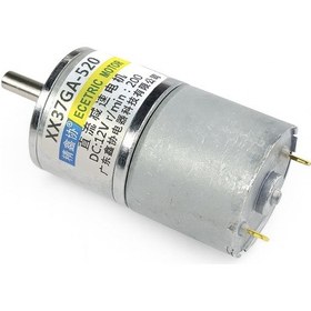 Resim 37ga-520 12v 37mm 200rpm Redüktörlü Dc Motor Metal Dişli Yüksek Tork Kuvvet Robot Oyuncak Rc Araba 