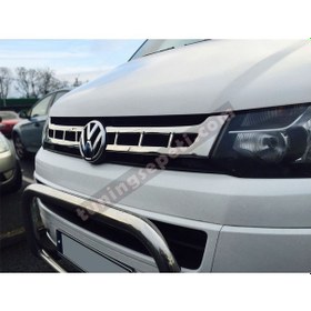 Resim Vw Transporter T6 2010 - 2014 Ön Panjur 2 Parça Paslanmaz Çelik 