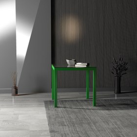Resim Camlan Yemek Masası & Toplantı Masası - Yeşil / S 
