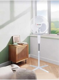 Resim ErginGroup Ayaklı Vantilatör 16 Inç 3 Pervaneli Fan 55 Watt 