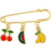 Resim Tropical Pop Çengelli İğneli Giyim & Çanta Süsü – PinCharm (Bag Charm) | Happyangels 
