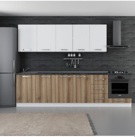 Resim Minar 295 Cm Mutfak Dolabı Beyaz Dore 295-D3 