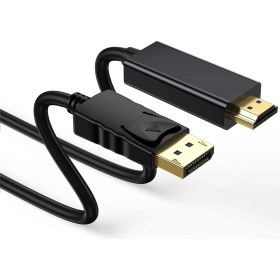 Resim Aogo 1.8 Metre Displayport To HDMI Kablo Display In HDMI Out Dp To HDMI 