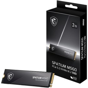Resim MSI MSI Spatium M560 2 TB 10300/8700MB/s PCIe Gen5.0 NVMe M.2 SSD Disk 