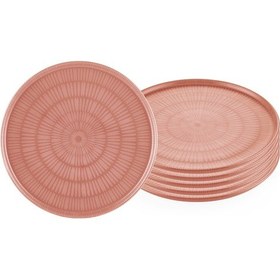 Resim The Mia Noon Servis Tabağı 6lı Set Somon 26 Cm 