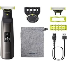 Resim Philips Qp6552/30 Oneblade Pro 360 Elektrikli Sakal Düzeltici Tıraş Makinesi Ve Vücut Bakım Seti Siyah 