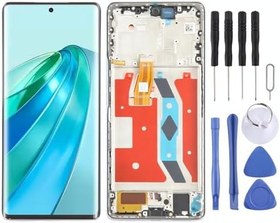 Resim Huawei Honor X9a Uyumlu Lcd Ekran Dokunmatik Çıtalı Full Gümüş 