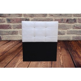 Resim Başlık Eko 90 cm Suni Deri Beyaz Renk kapitone El yapım 