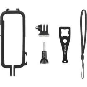 Resim Pazly Insta360 X3 İçin Profesyonel Panoroma Kafesi - 2 Soğuk Ayakkabı & Tripod Adaptörü, Kamera Koruyucu Çerçeve 