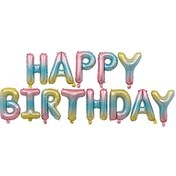 Resim Geeroyoo Renkli 16 İnç Doğum Günü Balon Seti - Alüminyum Folyo Parti Dekorasyonu 