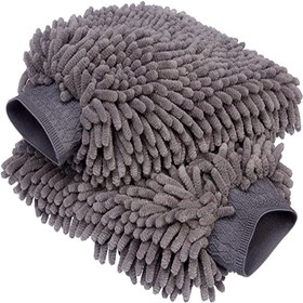 Resim Ultra-Yumuşak Mikrofiber Hızlı Cila, Premium Gri Araba Yıkama Kurulama Eldivenleri - Emici & Otomobil Bakımı için En İyi Seçim 