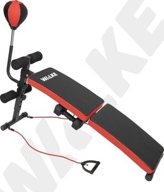 Resim Walke Bench Fitness Ağırlık Sehpası - Katlanabilir Mekik Aleti Ve Boks Topu - Tüm Vücut Egzersiz Aleti 