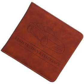 Resim Pu Deri Araç Tescil Sigorta Tutucu Sürücü Belgesi Kılıfı Otomobil Belgeleri Saklama Çantası Kredi Kartı Tutucu Cüzdan Kılıfı 