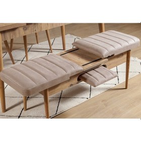 Resim Palermo Benchli Yemek Masası Takımı Atlantik Taş 