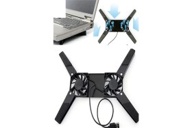Resim Uravas Store 2 Fanlı Notebook Soğutucu Portatif Katlanabilir Laptop Soğutucu Fan Usbli Stand Biisayar Fanı 