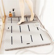 Resim Willowhaven Kaymaz Banyo Paspası Gri 60x85 Cm Kalın Köpük Kir Dirençli 