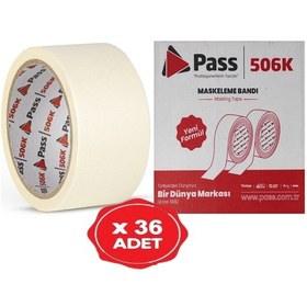 Resim Pass Maskeleme Bandı Kağıt Bant 48 Mm X 25 Metre 36 Adet 
