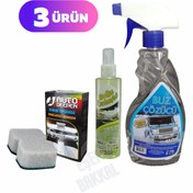 Resim AutoDeepen KIŞLIK OTO BAKIM 3LÜ SET ARAÇ KIŞ YOL SÜRÜŞ DESTEK Buz Çözücü Buğu Önleyici Parlatıcı Sünger 