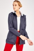 Resim MARATON Sportswear Slimfit Kadın Kapşonlu Uzun Kol Outdoor Yağmurluk 16972 