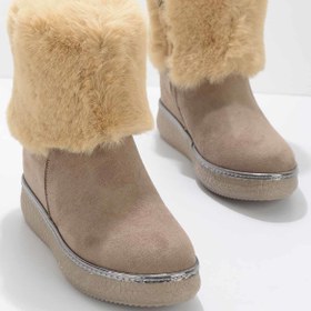Resim Bambi Vizon Süet Kadın Bot & Bootie K02606000502 