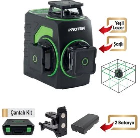 Resim Proter Pl 360 Ls Lazer 3X360 ° Şakül Yeşil Işıklı 
