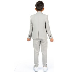 Resim Mnk Baby & Kids Spor Çocuk Ceket, Tişört , Jogger Pantolonlu Takım Mnk5682 Gri 