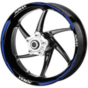 Resim Deeb X-Max Jant Şeridi Reflektif Mavi Beyaz Model S 