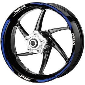 Resim Deeb X-Max Jant Şeridi Reflektif Mavi Beyaz Model S 