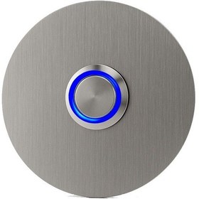 Resim Lockway Z301m Paslanmaz 304 Yuvarlak Zil Butonu Ø70mm Mavi Led 