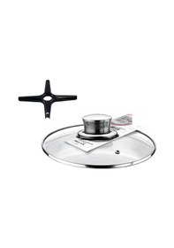 Resim Ermiya Tencere Tava Sahan İçin Cam Kapak 14 CM + Ocak Küçültücü 