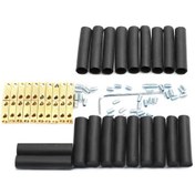 Resim Yaleker 20 Adet Bakır Dikdörtgen Terminal Bağlayıcı Seti - Hızlı Bağlantı, Tek Giriş-çıkış, Isı Daraltıcı Boru Ve Sürekli Kablolar İçerir 