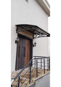 Resim Metal Taşıyıcılı Kapı Üstü Pratik Sundurma 140x120 Md2 