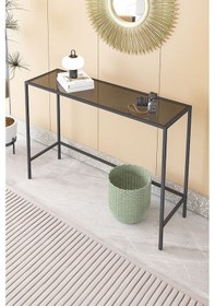 Resim Canvas Metal Dresuar Dekoratif Kahve Köşesi Konsol Siyah Füme Camlı Siyah 