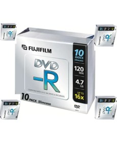 Resim Fujifilm Dvd-R 4.7gb 16X Ince Kutu SLİMCASE50 Adet 
