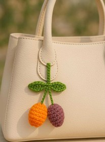 Resim shop Renkli Lale Amigurumi El Örgüsü Anahtarlık Çanta Aksesuarı 