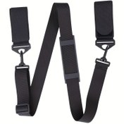 Resim 1 adet Evrensel Ayarlanabilir Naylon Kayak Omuz Askısı, Çift Tahta Taşıma Askısı El Tutamağı ile, PA Malzeme, Güç Gerektirmez - Siyah 