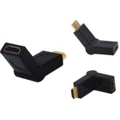 Resim Ethab Ticaret HDMI ERKEK DİŞİ ARA OYNAR BAŞLI APARAT (4457) 