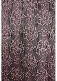 Resim Örümcek Model Pembe Renk İp Perde Hazır Düğmeleri Dikilmiş İp Perde 300 280 Cm Pembe 