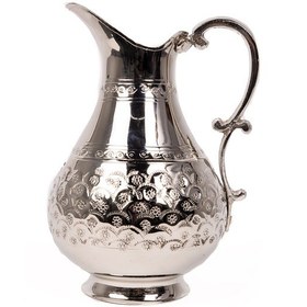 Resim Dmt Gaziantep Bakırdan El İşlemeli Sürahi Beyaz 1,5 Lt 