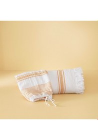 Resim Taç Butik Pamuk Bodrum Keseli Peştamal Turuncu 000000001500222399 Turuncu 