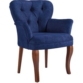 Resim Iona Venqm Berjer - Kafe Otel Mutfak Sandalyesi Tekli Koltul Lacivert 