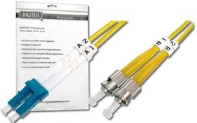 Resim DK-2931-05 Digitus LC-ST Fiber Optik Patch Kablo, 5 metre, Singlemode, Duplex, 09/125 