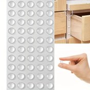 Resim 50/100 adet Kendinden yapışkanlı Kapı Durdurucu Kauçuk Şok Emici Tampon Dolap Tamponu Silikon Mobilya Matı Yastık Koruyucu Ped 
