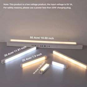 Resim USB Şarjlı Manyetik Fonksiyonlu Kablosuz LED Hareket Sensörlü Işık - Pil ile Çalışan ve USB Çift Kullanım, Lityum-Polimer Şarj Edilebilir Pil, Mutfak, Dolap, Merdiven, Koridor ve Acil Işık için İdeal, İç Dekorasyon Işığı | Modern LED Işık | USB Şarj Edilebilir Işık, Yatak Odası RV İç Aydınlatma için LED Işıklar 