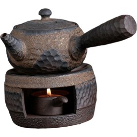 Resim Çay Isıtıcı Isıtma Çay Seti Kung Fu Retro Çay Sobası Mum Stand Kafe Çay Iarıcı ve Pot B (Yurt Dışından) 