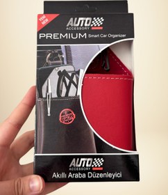 Resim Cihania Store Akıllı Araba Düzenleyici - Gözlük Kamera Telefon Kılıfı Suni Deri Kırmızı 