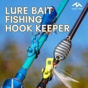 Resim HAUT TON 1 Adet/10 Adet Mıknatıslı Balıkçılık Çengeli Güvenlik Tutucu, Kauçuk Halkalarla Üç Çapraz Çengele Asma Özelliği Pratik Jig Çengel Emniyetli Geniş Uygulama Olta Aksesuarı 