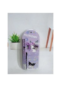 Resim Sanrio Kuromi Cinnamoroll Kuromi Kırtasiye Seti 12 Parça Kuromi Kırtasiye Seti Mor 