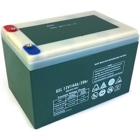 Resim Elektrikli Bisiklet 12 Volt 14 Amper Yatık Akü 