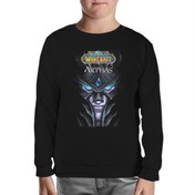 Resim World Warcraft - Arthas Siyah Çocuk Sweatshirt 